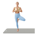 Mata gimnastyczna do ćwiczeń joga, pilates, fitness, 183x61cm, grubość 1.5cm, materiał NBR, szara, REBEL ACTIVE