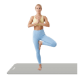 Mata gimnastyczna do ćwiczeń joga, pilates, fitness, 183x61cm, grubość 1cm, materiał NBR, szara, REBEL ACTIVE