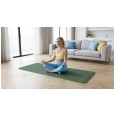 Mata gimnastyczna do ćwiczeń joga, pilates, fitness, 183x61cm, grubość 1cm, materiał TPE, zielona, REBEL ACTIVE