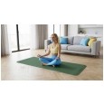 Mata gimnastyczna do ćwiczeń joga, pilates, fitness, 183x61cm, grubość 4mm, materiał TPE, zielona, REBEL ACTIVE