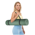 Mata gimnastyczna do ćwiczeń joga, pilates, fitness, 183x61cm, grubość 4mm, materiał TPE, zielona, REBEL ACTIVE