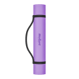 Mata gimnastyczna do ćwiczeń joga, pilates, fitness, 200x115cm, grubość 1cm, materiał TPE, fioletowa, REBEL ACTIVE