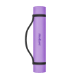 Mata gimnastyczna do ćwiczeń joga, pilates, fitness, 200x90cm, grubość 1cm, materiał TPE, fioletowa, REBEL ACTIVE