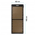 Mata zdrowotna ECO z kolcami do akupresury z poduszką, 110x42cm, XL, szare kolce, Rebel Active