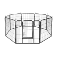 Modułowy kojec dla psa, stalowa zagroda, rozmiar L, 8 paneli 80x80 cm , REBEL ANIMALS