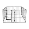 Modułowy kojec dla psa, stalowa zagroda, rozmiar XL, 8 paneli 80x100 cm , REBEL ANIMALS