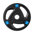 Obciążenie żeliwne olimpijskie gumowane zestaw 2x15kg, otwór 51mm , REBEL ACTIVE