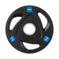 Obciążenie żeliwne olimpijskie gumowane zestaw 30kg ( 8x1.25kg + 4x2.5kg + 2x5kg ), otwór 51mm , REBEL ACTIVE