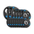 Obciążenie żeliwne olimpijskie gumowane zestaw 30kg ( 8x1.25kg + 4x2.5kg + 2x5kg ), otwór 51mm , REBEL ACTIVE