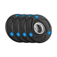 Obciążenie żeliwne olimpijskie gumowane zestaw 4x1.25kg, otwór 51mm , REBEL ACTIVE