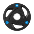 Obciążenie żeliwne olimpijskie gumowane zestaw 4x5kg, otwór 51mm , REBEL ACTIVE