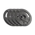 Obciążenie żeliwne olimpijskie zestaw 4x1.25kg, otwór 51mm, talerz z uchwytami, REBEL ACTIVE