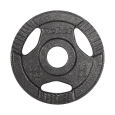 Obciążenie żeliwne olimpijskie zestaw 4x2.5kg, otwór 51mm, talerz z uchwytami, REBEL ACTIVE