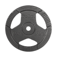 Obciążenie żeliwne zestaw 2x10kg, otwór 31mm, talerz z uchwytami, REBEL ACTIVE