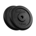 Obciążenie żeliwne zestaw 2x15kg, otwór 31mm, talerz klasyczny, REBEL ACTIVE