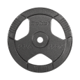 Obciążenie żeliwne zestaw 2x15kg, otwór 31mm, talerz z uchwytami, REBEL ACTIVE