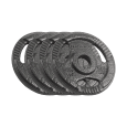 Obciążenie żeliwne zestaw 4x1.25kg, otwór 31mm, talerz z uchwytami, REBEL ACTIVE