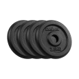 Obciążenie żeliwne zestaw 4x2.5kg, otwór 31mm, talerz klasyczny, REBEL ACTIVE
