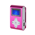Odtwarzacz MP3 z wyświetlaczem Quer (różowy)