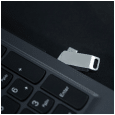 Pendrive Goodram USB + USB C 32GB srebrny