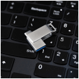 Pendrive Goodram USB + USB C 32GB srebrny