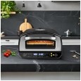 Piec do pizzy SUPREME ELITE 2200 W, 450 stopni, dwie grzałki, okno, LED, 33 cm, różna programy pieczenia
