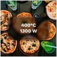 Piec do pizzy TEESA SUPREME, 1200 W, 32 cm , okienko , wyjmowany kamień