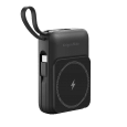 POWERBANK indukcyjny Kruger&Matz 10000 mAh magnetyczny z kablem czarny