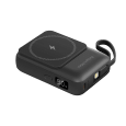 POWERBANK indukcyjny Kruger&Matz 10000 mAh magnetyczny z kablem czarny