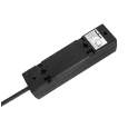 Przedłużacz 3 gniazda 2m typu francuskiego bez przełącznika (3x1,5mm) Rebel czarny