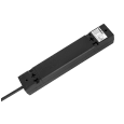 Przedłużacz 5 gniazd 5m typu francuskiego bez przełącznika (3x1,5mm) Rebel czarny