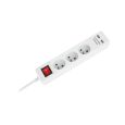Przedłużacz sieciowy Rebel 3 gniazda + 2 gniazda USB, z wyłącznikiem - 3m