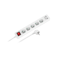 Przedłużacz sieciowy Rebel 5 gniazd + 2 gniazda USB z wyłącznikiem -1,5m