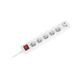 Przedłużacz sieciowy Rebel 5 gniazd + 2 gniazda USB z wyłącznikiem -1,5m