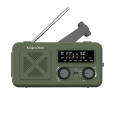 Radio solarne, przenośne radio awaryjne SOS, powerbank 2000mAh, latarka, dynamo, Kruger&Matz