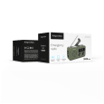 Radio solarne, przenośne radio awaryjne SOS, powerbank 2000mAh, latarka, dynamo, Kruger&Matz