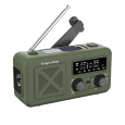 Radio solarne, przenośne radio awaryjne SOS, powerbank 2000mAh, latarka, dynamo, Kruger&Matz