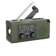 Radio solarne, przenośne radio awaryjne SOS, powerbank 5000mAh, latarka, dynamo, Kruger&Matz