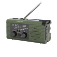 Radio solarne, przenośne radio awaryjne SOS, powerbank 5000mAh, latarka, dynamo, Kruger&Matz