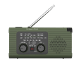 Radio solarne, przenośne radio awaryjne SOS, powerbank 5000mAh, latarka, dynamo, Kruger&Matz
