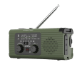 Radio solarne, przenośne radio awaryjne SOS, powerbank 5000mAh, latarka, dynamo, Kruger&Matz