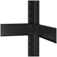 Regał metalowy magazynowy 180x90x40 czarny Rebel