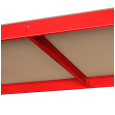 Regał metalowy magazynowy 180x90x40 czerwony Rebel
