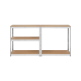 Regał metalowy magazynowy 180x90x40 srebrny Rebel