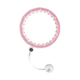 Smart Hula Hop odchudzające koło z licznikiem, wypustkami i obciążeniem 50cm, różowe, REBEL ACTIVE