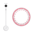 Smart Hula Hop odchudzające koło z licznikiem, wypustkami i obciążeniem 50cm, różowe, REBEL ACTIVE
