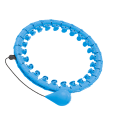 Smart Hula Hop odchudzające koło z wypustkami i obciążeniem 50cm, niebieskie, REBEL ACTIVE