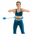 Smart Hula Hop odchudzające koło z wypustkami i obciążeniem 50cm, niebieskie, REBEL ACTIVE