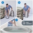 Spa ogrodowe, basen pompowany, hydromasaż AVENLI NICE 6 osobowe 204x70 cegła