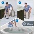 Spa ogrodowe, jacuzzi pompowane AVENLI NICE 6 osobowe 204x70 brąz